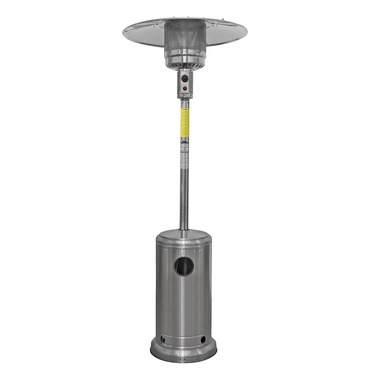 Dellonda 13kW Stainless Steel Commercial Gas Outdoor Garden Patio Heater, Wheels White Rose Tools