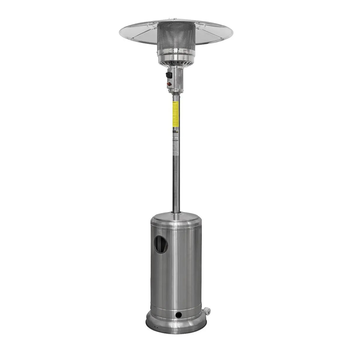 Dellonda 13kW Stainless Steel Commercial Gas Outdoor Garden Patio Heater, Wheels  White Rose Tools