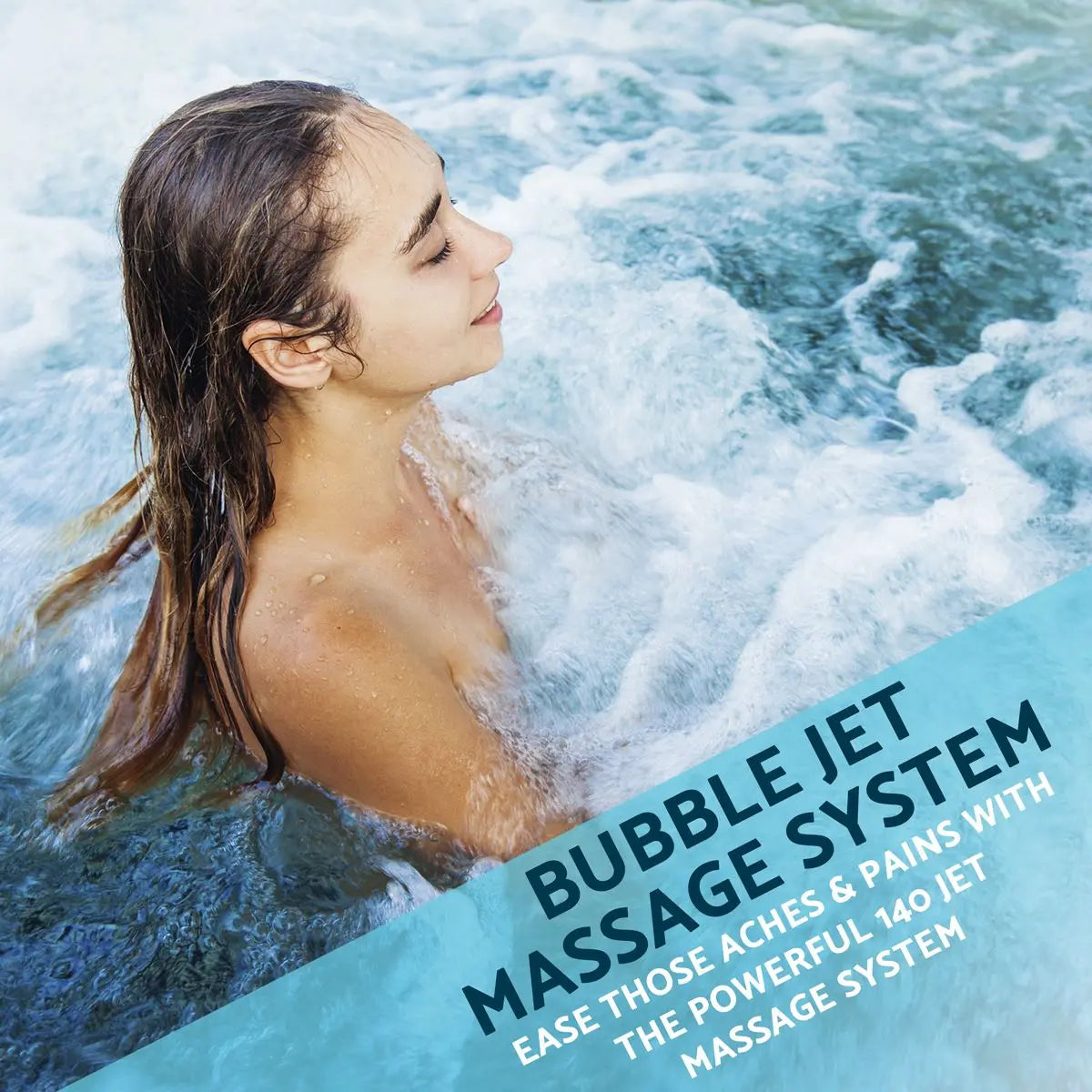 Dellonda 2-4 Person Inflatable Hot Tub Spa with Smart Pump - Wood Effect  White Rose Tools