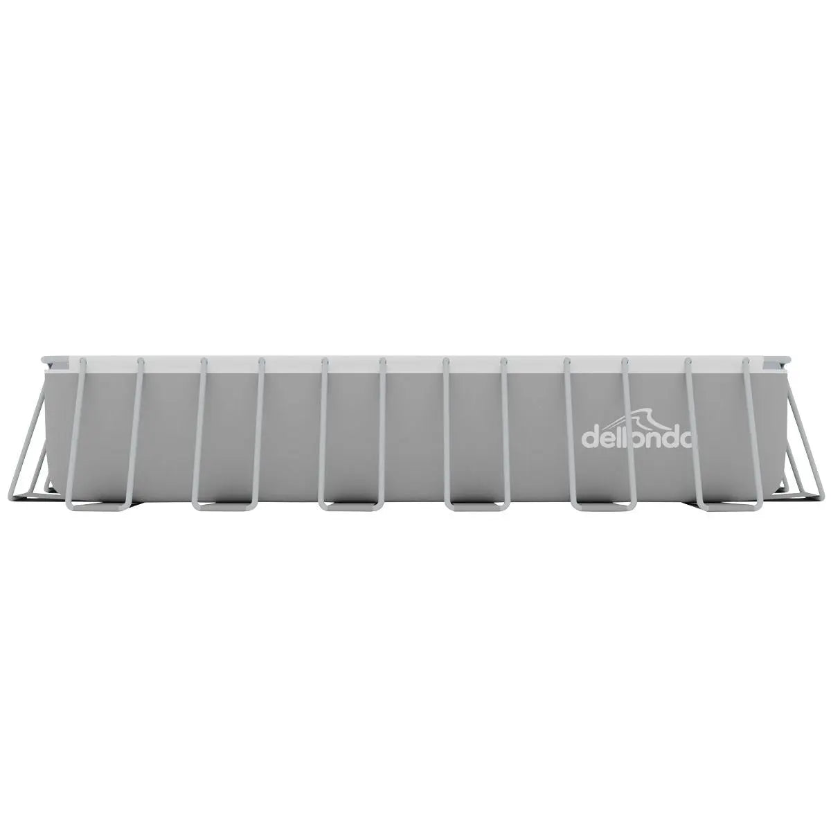 Dellonda 25ft Deluxe Steel Frame Swimming Pool with Step Ladder, Ground Covers and Filter Pump White Rose Tools