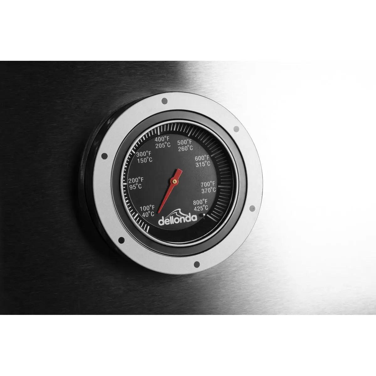 Dellonda 3 Burner Deluxe Gas BBQ Grill with Piezo Ignition & Wheels - Stainless Steel White Rose Tools