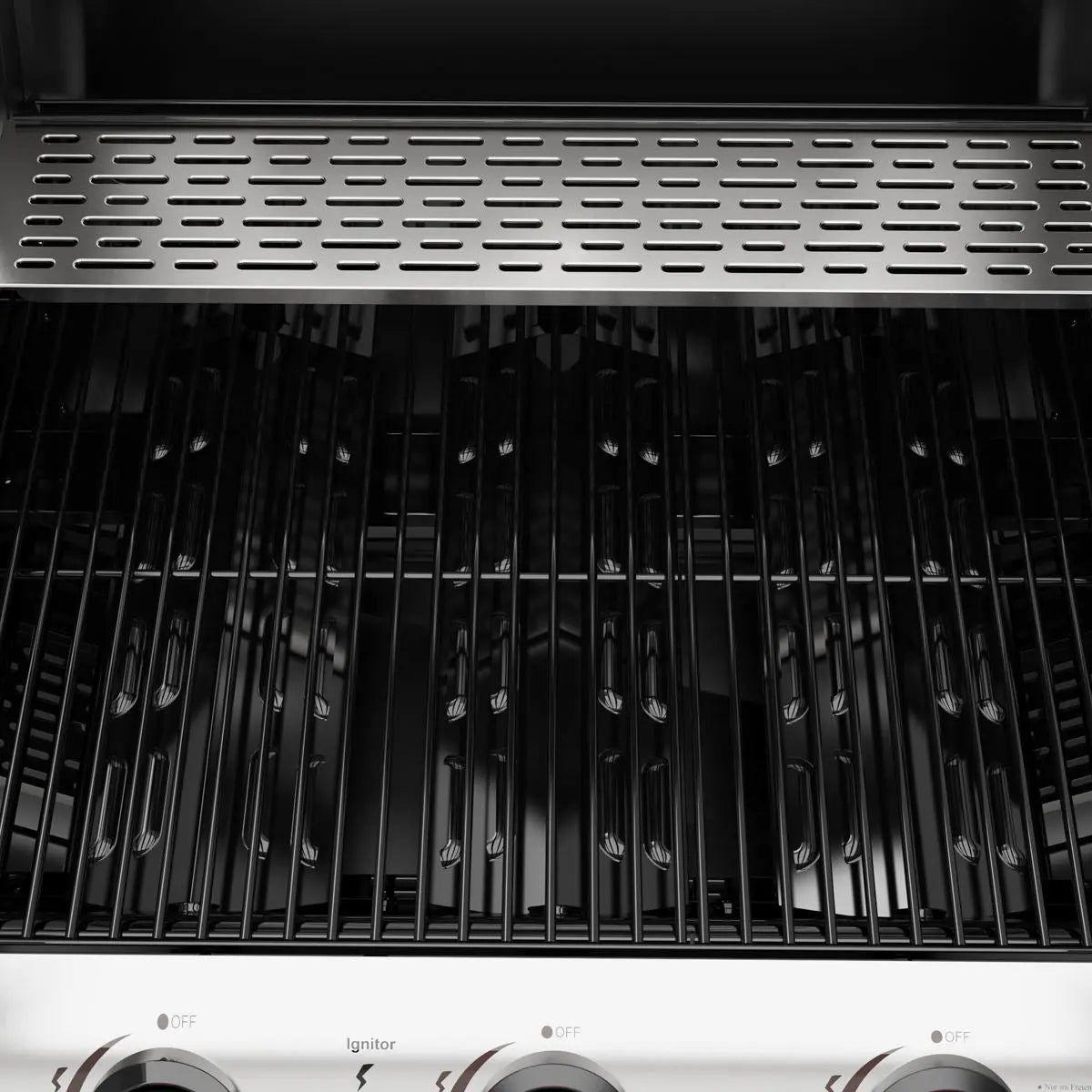 Dellonda 3 Burner Gas BBQ Grill, Ignition, Thermometer, Black/Stainless Steel  White Rose Tools