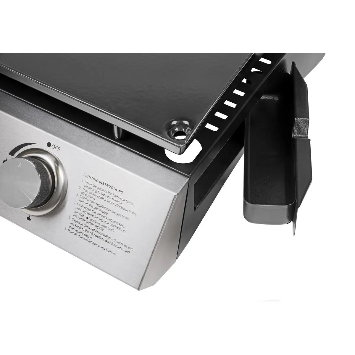 Dellonda 3 Burner Portable Gas Plancha 7.5kW BBQ Griddle, Stainless Steel  White Rose Tools