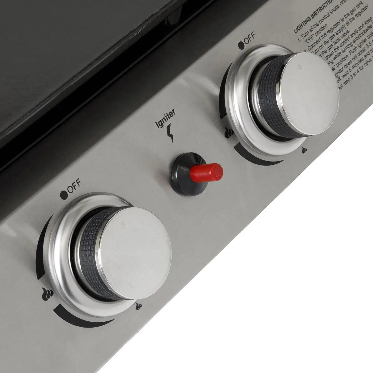 Dellonda 3 Burner Portable Gas Plancha 7.5kW BBQ Griddle, Stainless Steel  White Rose Tools