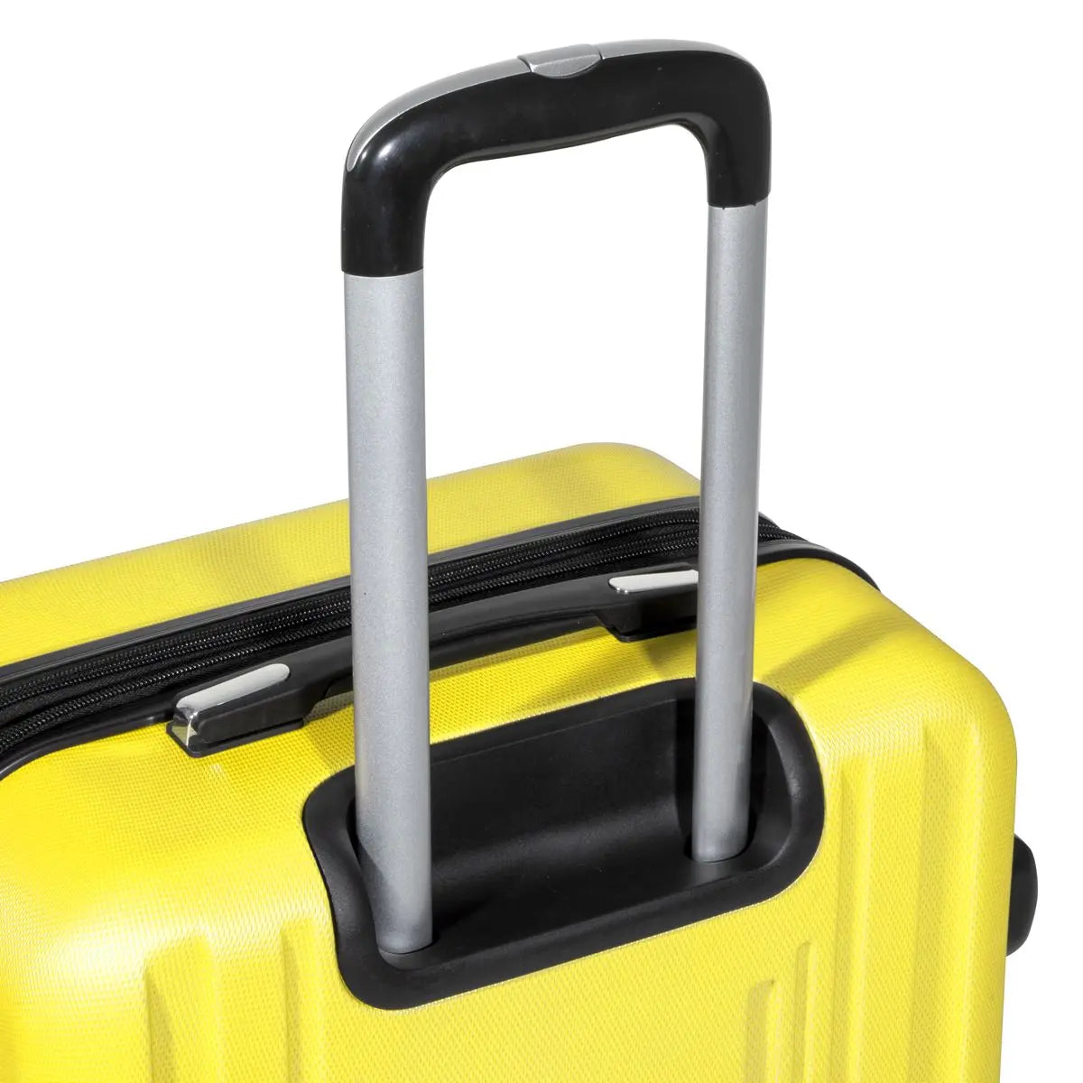 Dellonda 3-Piece ABS Luggage Set with Integrated TSA Approved Combination Lock - Yellow - DL124 White Rose Tools