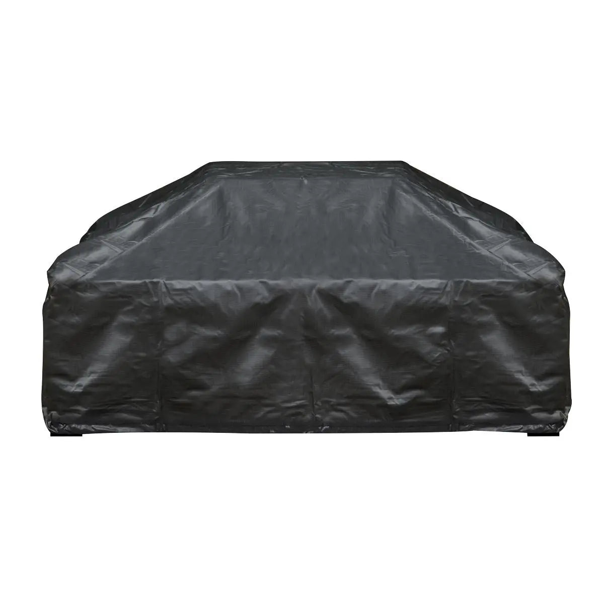 Dellonda 35" Square Outdoor Fire Pit, Mesh Screen Lid, Black with Water Resistant Drawstring Cover White Rose Tools