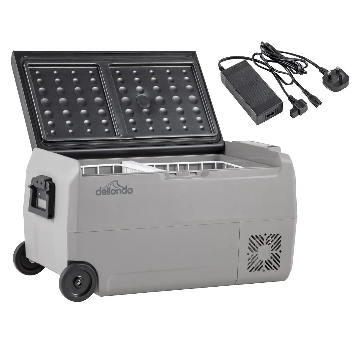 Dellonda 36L Portable Car Fridge, Freezer, 12/24/230V Dual Zone Compressor White Rose Tools