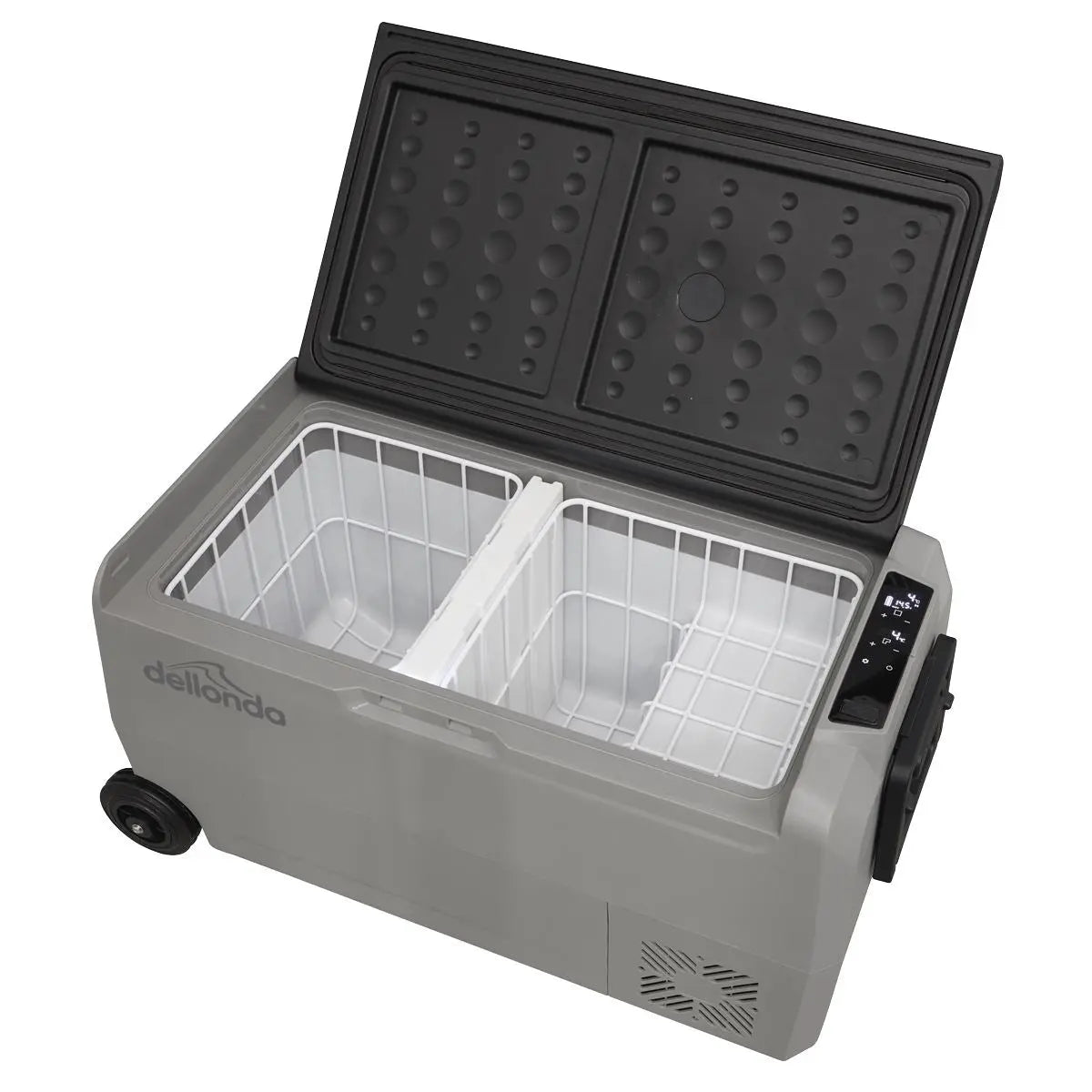 Dellonda 36L Portable Car Fridge, Freezer, 12/24/230V Dual Zone Compressor White Rose Tools
