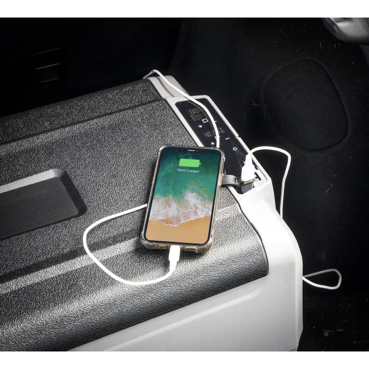 Dellonda 36L Portable Dual Zone Compressor Car Camping Fridge/Freezer 12/24V  White Rose Tools