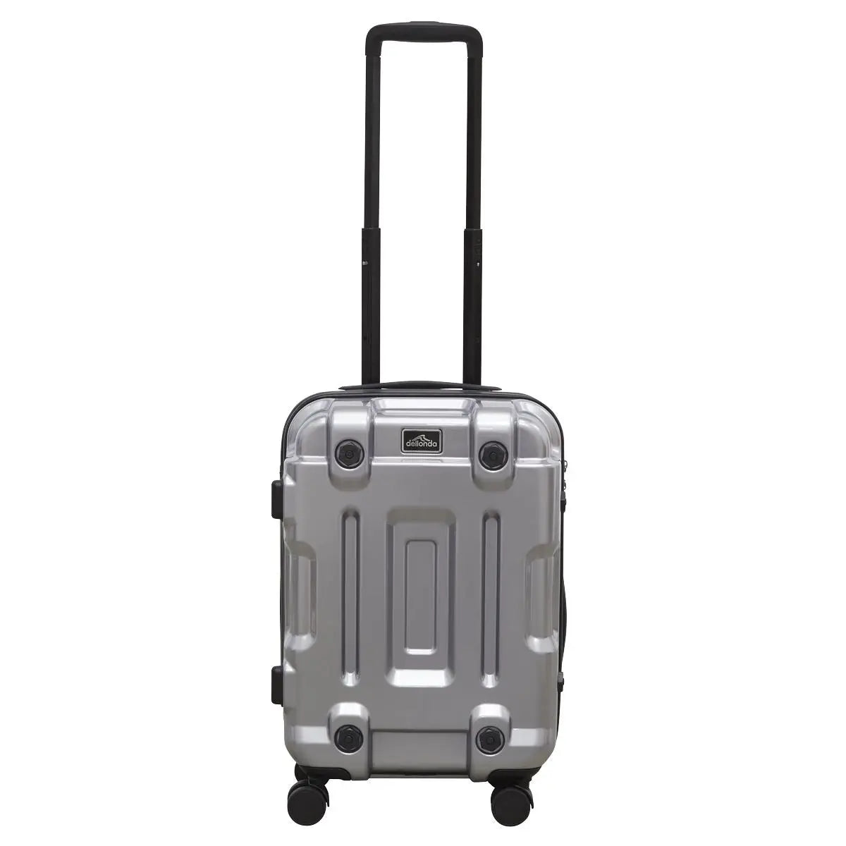 Dellonda 3pc Lightweight ABS Luggage Set - 20", 24", 28" - Silver - DL9 White Rose Tools