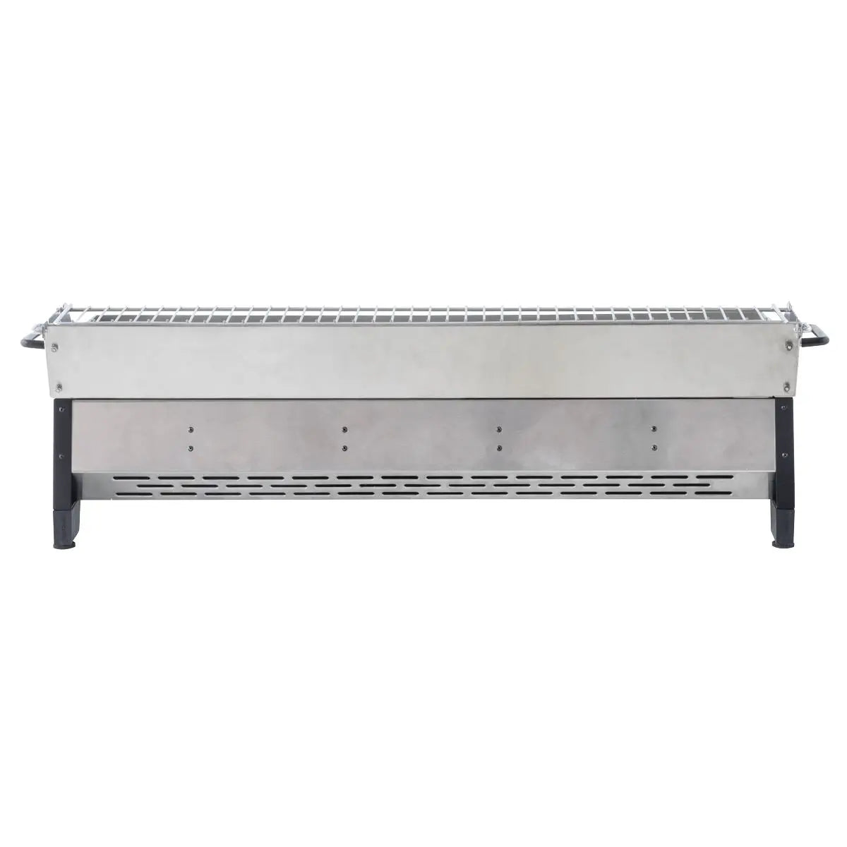 Dellonda 4 Burner Portable Gas Plancha with Warming Rack, 10kW BBQ Griddle, Stainless Steel  White Rose Tools