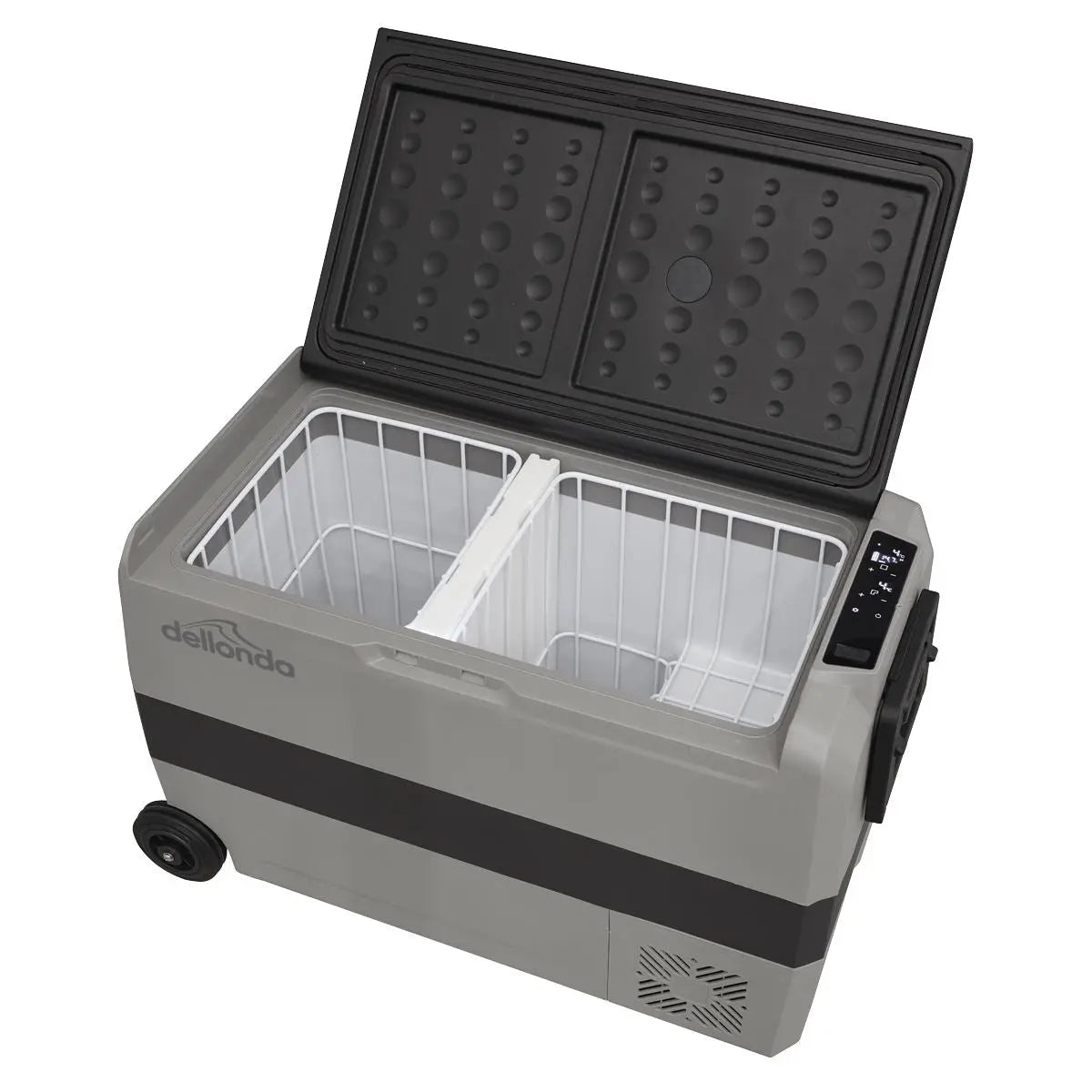 Dellonda 50L Portable Car Fridge, Freezer, 12/24/230V Dual Zone Compressor  White Rose Tools