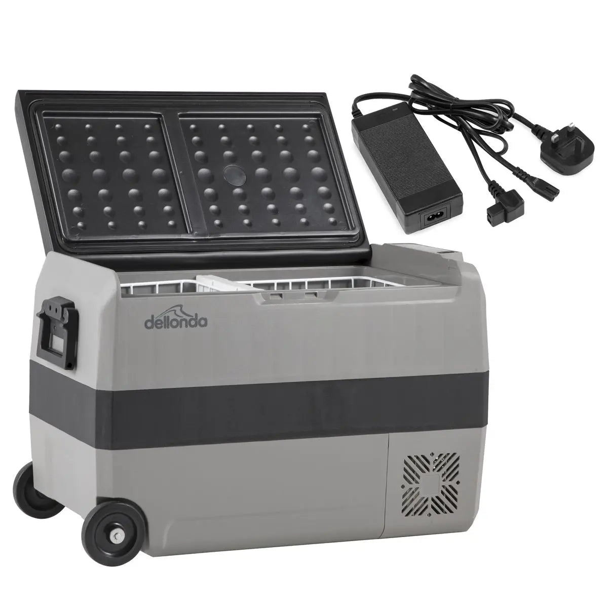 Dellonda 50L Portable Car Fridge, Freezer, 12/24/230V Dual Zone Compressor  White Rose Tools