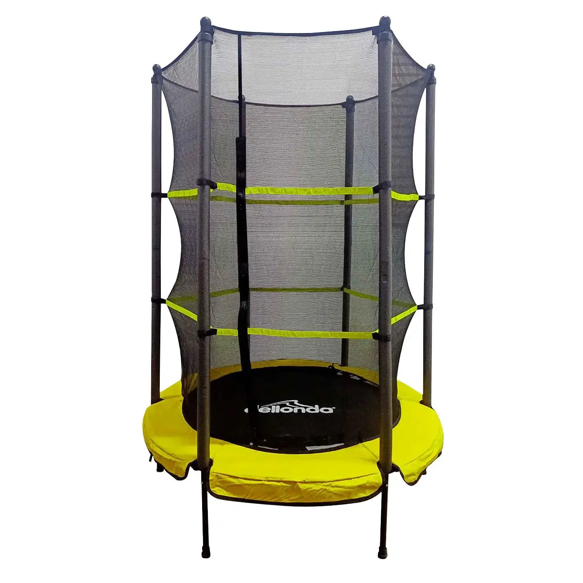 Dellonda 55" Mini Trampoline with Safety Enclosure Net  White Rose Tools