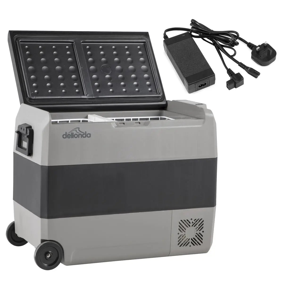 Dellonda 60L Portable Car Fridge, Freezer, 12/24/230V Dual Zone Compressor  White Rose Tools