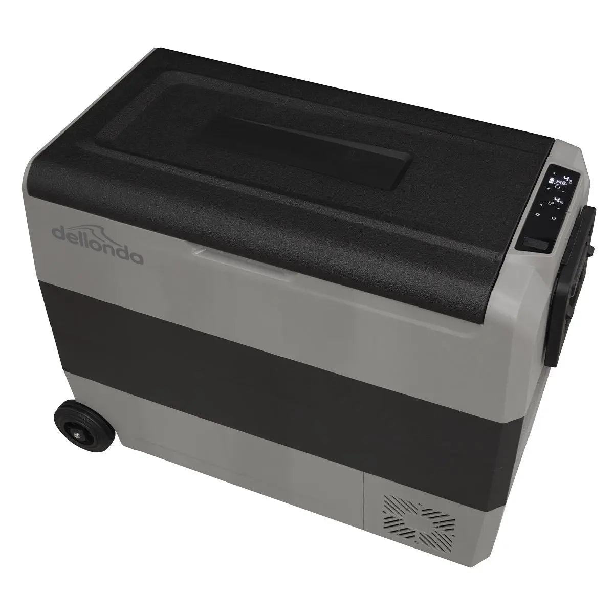 Dellonda 60L Portable Dual Zone Compressor Car Camping Fridge/Freezer 12/24V White Rose Tools