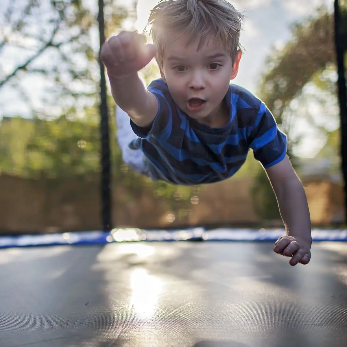 Dellonda 6ft Heavy Duty Outdoor Trampoline with Safety Enclosure Net  White Rose Tools