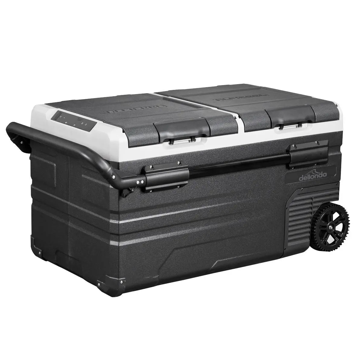 Dellonda 75L Portable Dual Zone Compressor Car Camping Fridge/Freezer 12/24V  White Rose Tools