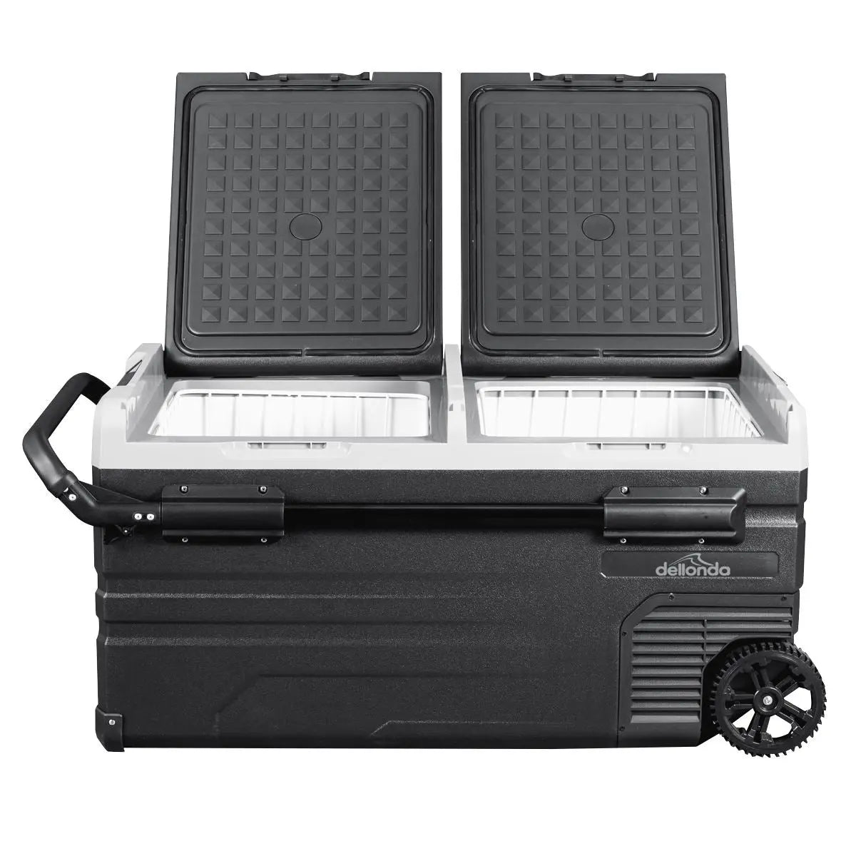 Dellonda 95L Portable Dual Zone Compressor Car Camping Fridge/Freezer 12/24V  White Rose Tools