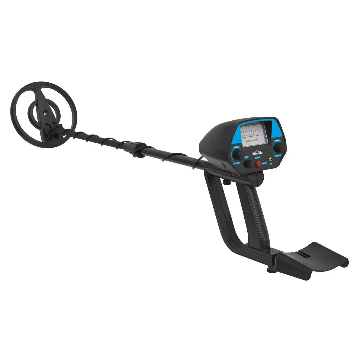 Dellonda Adults Metal Detector with High Accuracy Pinpoint Function  White Rose Tools