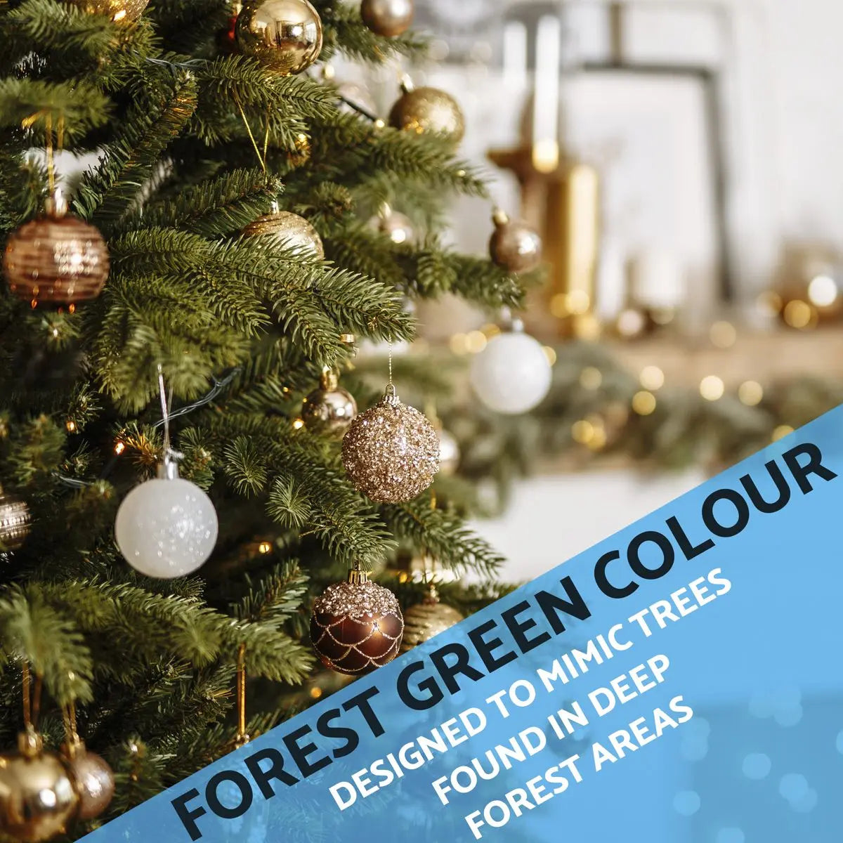 Dellonda Artificial 5ft/150cm Hinged Christmas Tree with 772 PE/PVC Mix Tips White Rose Tools