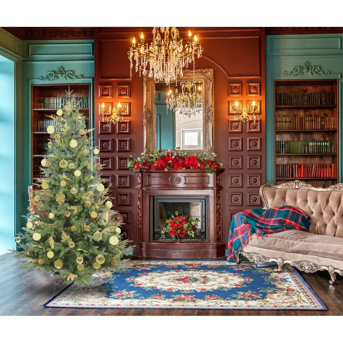 Dellonda Artificial 6ft/180cm Hinged Christmas Tree with 1000+ PE/PVC Tips White Rose Tools