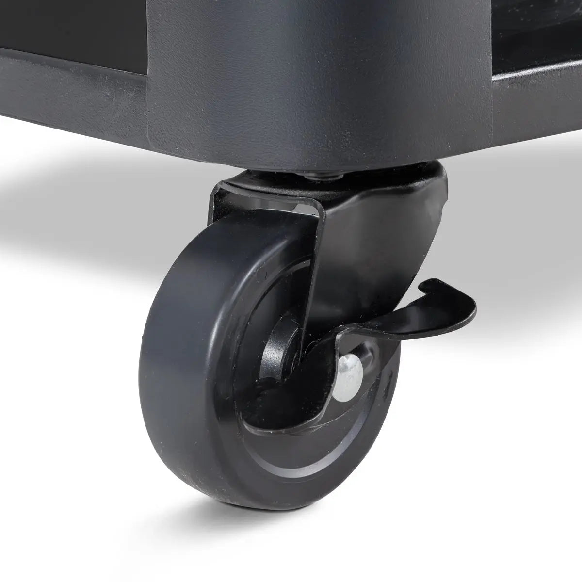 Dellonda BBQ/Plancha Workstation Trolley with Cupboard, Extension Table & Utensil Hooks, Black White Rose Tools