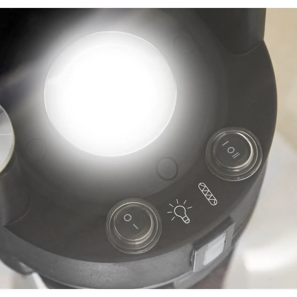 Dellonda Bistro Table with 1600W Heater, 95cm, Black/Stainless Steel  White Rose Tools