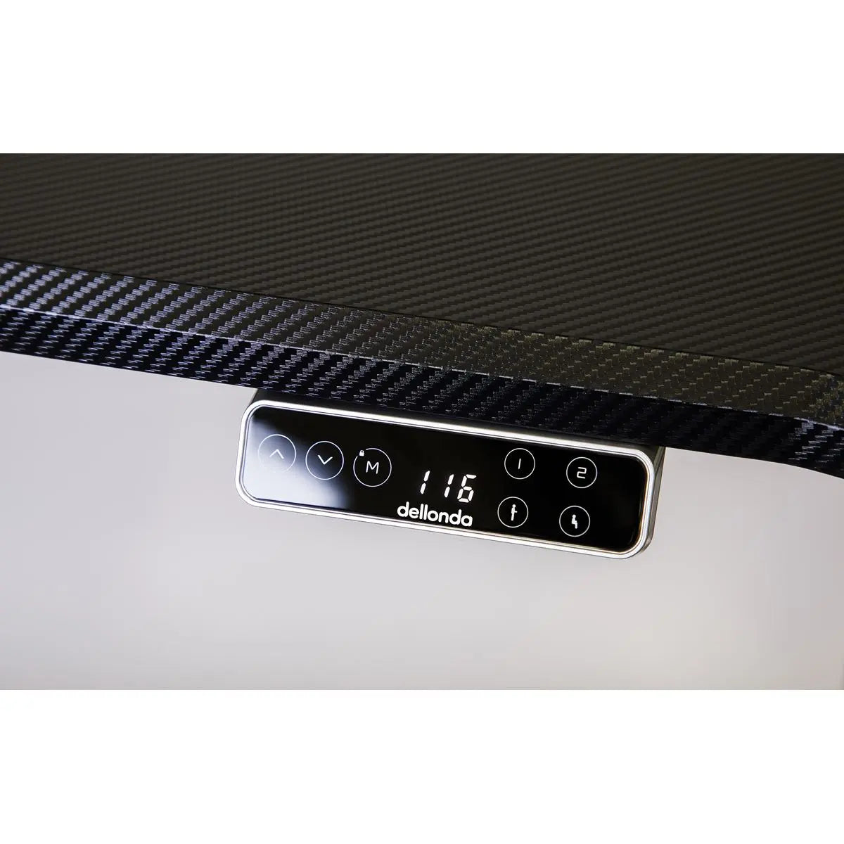 Dellonda Black Electric Adjustable Desk Frame, Digital Controls 100kg Heavy Duty White Rose Tools