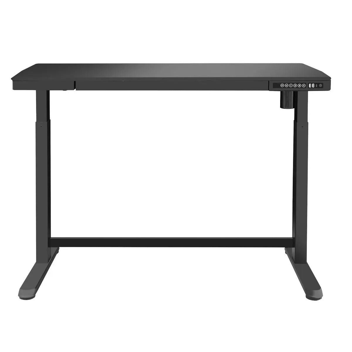 Dellonda Black Electric Adjustable Standing Desk with USB & Drawer, 1200 x 600mm White Rose Tools