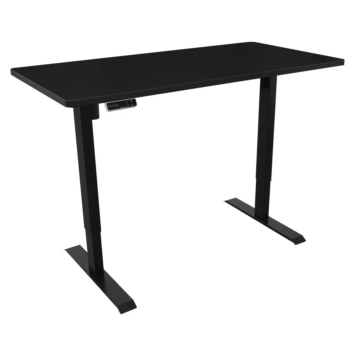 Dellonda Black Electric Height Adjustable Standing Desk with Memory, Quiet, 1400x700mm White Rose Tools