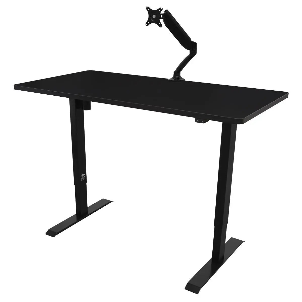 Dellonda Black Electric Height Adjustable Standing Desk, Quiet, Home Office, 1400x700mm White Rose Tools