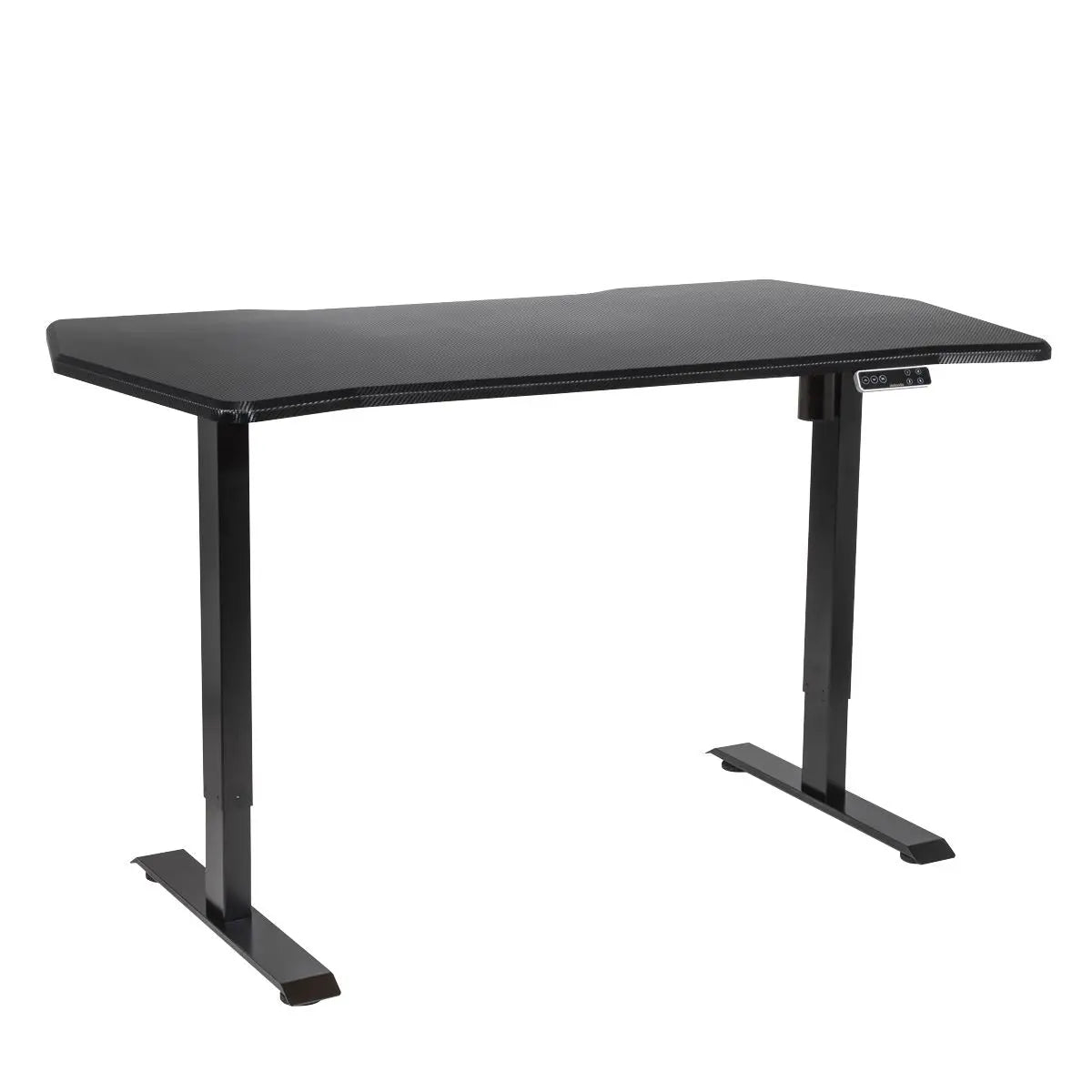 Dellonda Carbon Electric Height Adjustable Standing Desk with Memory, Quiet, 1400 x 700mm White Rose Tools