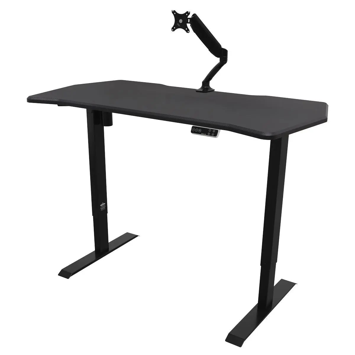 Dellonda Carbon Electric Height Adjustable Standing Desk with Memory, Quiet, 1400 x 700mm White Rose Tools