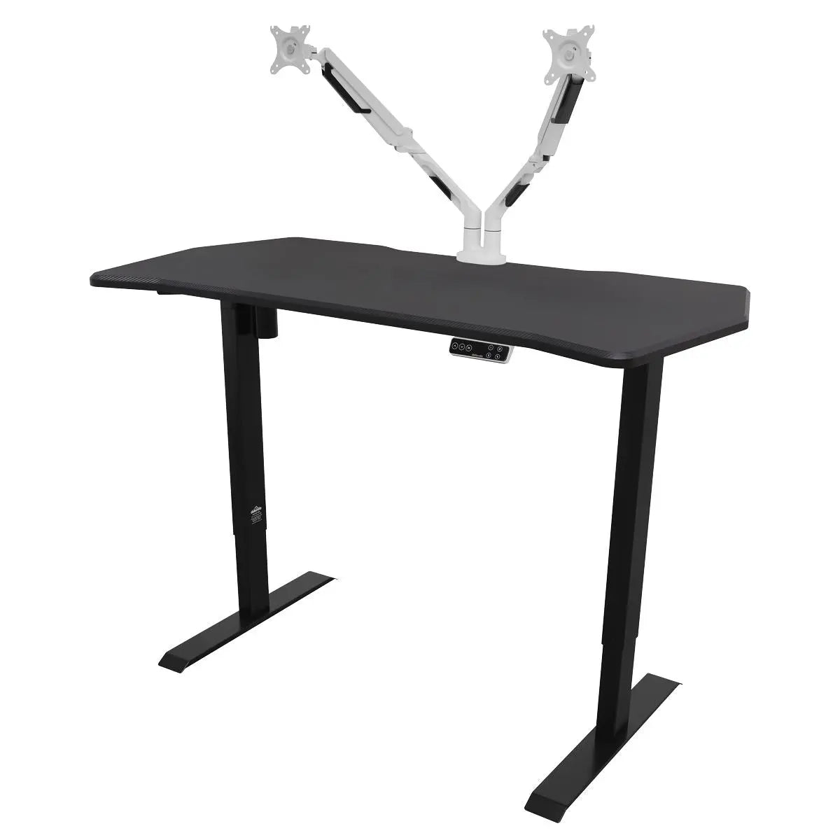 Dellonda Carbon Electric Height Adjustable Standing Desk with Memory, Quiet, 1400 x 700mm White Rose Tools