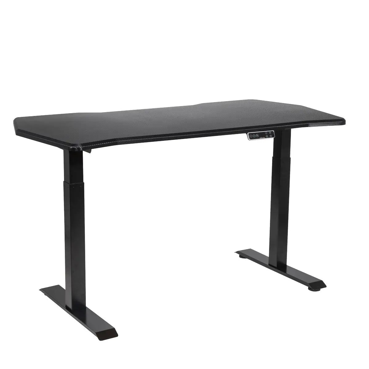 Dellonda Carbon Electric Height Adjustable Standing Desk, 1400 x 700mm Dual Motor 100kg White Rose Tools
