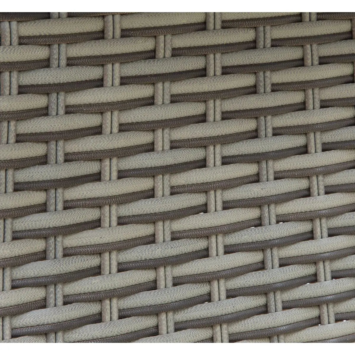 Dellonda Chester Rattan Wicker Outdoor Bistro Table with Tempered Glass Top, Brown White Rose Tools