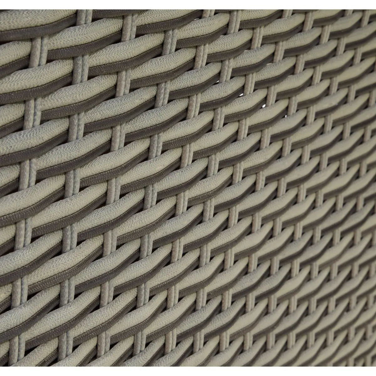 Dellonda Chester Rattan Wicker Outdoor Lounge Chairs with Cushion, Brown White Rose Tools