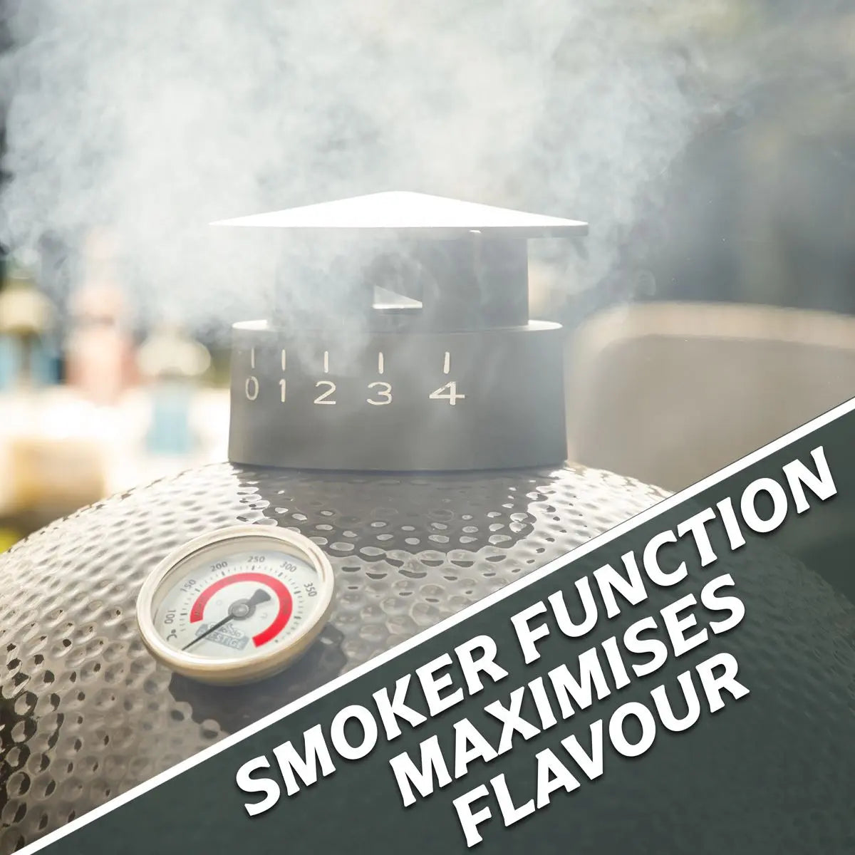 Dellonda Deluxe 16"(40cm) Ceramic Kamado Style BBQ Grill/Oven/Smoker White Rose Tools