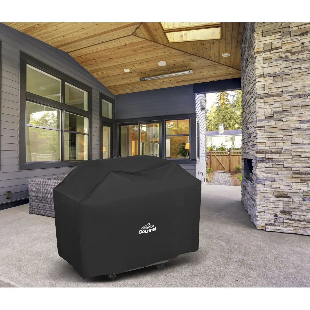 Dellonda Deluxe Oxford Style Water-Resistant Cover for BBQs, 1270 x 920mm  White Rose Tools