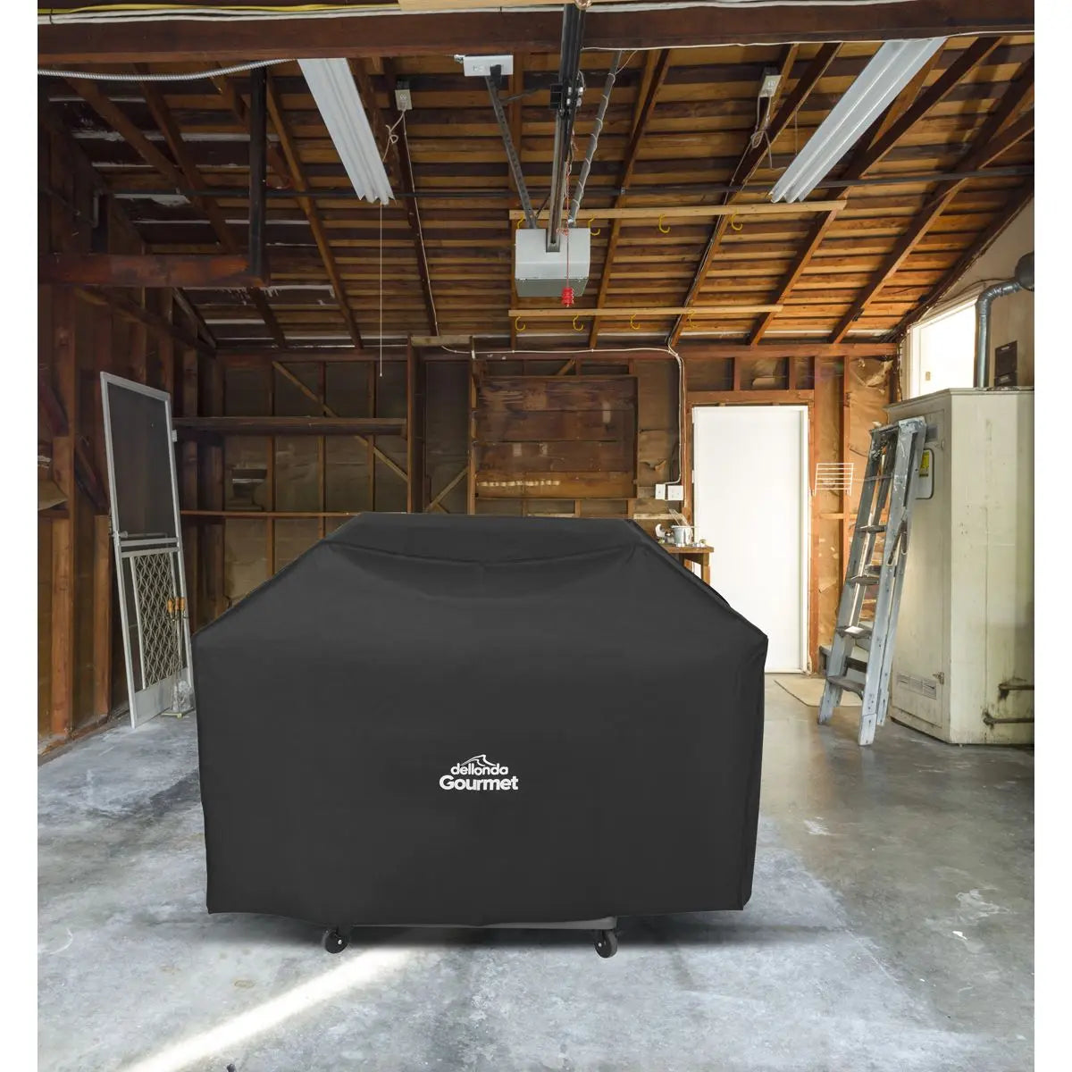 Dellonda Deluxe Oxford Style Water-Resistant Cover for BBQs, 1370 x 920mm  White Rose Tools