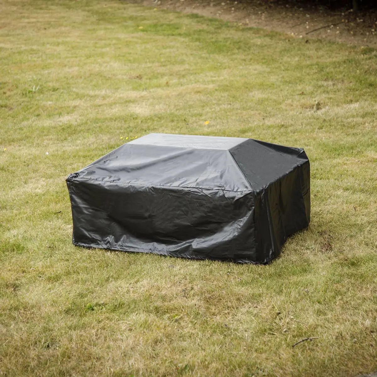 Dellonda Fire Pit, Fireplace, Outdoor Patio Heater PVC Cover, Water-Resistant, Heavy-Duty  White Rose Tools