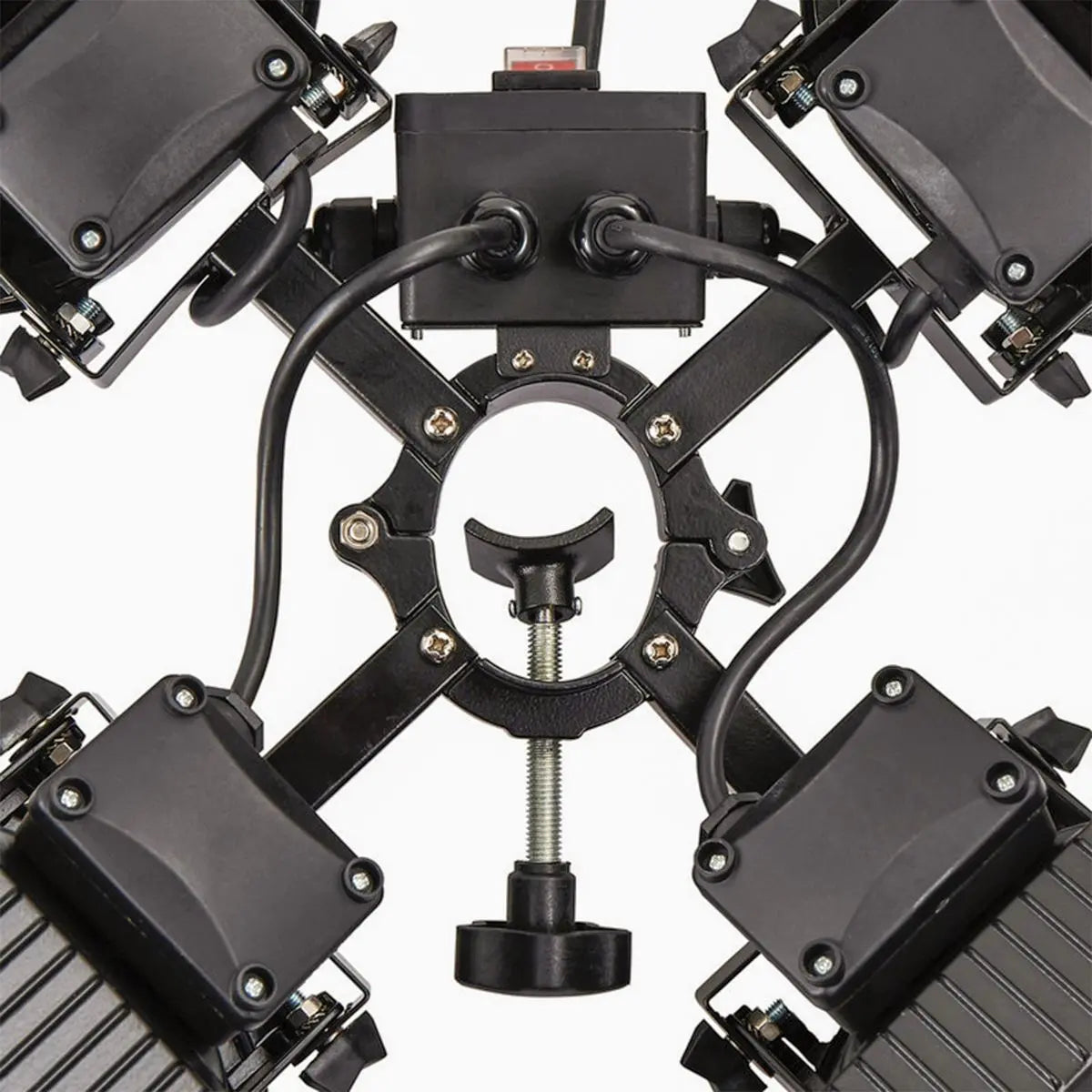 Dellonda Folding Parasol/Gazebo/Patio Outdoor Infrared Heater, Four Panels, Extra Long 5M Cable, 1800W - DG178  White Rose Tools