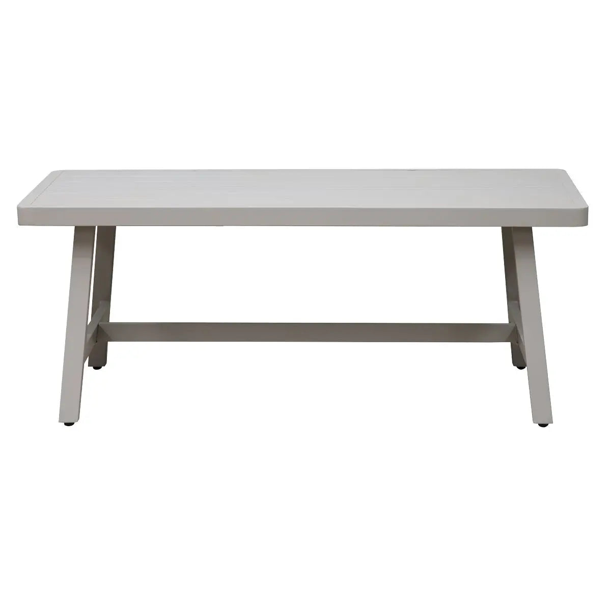 Dellonda Fusion 4-Piece Outdoor Garden Corner Sofa & Coffee Table Set, Aluminium  White Rose Tools