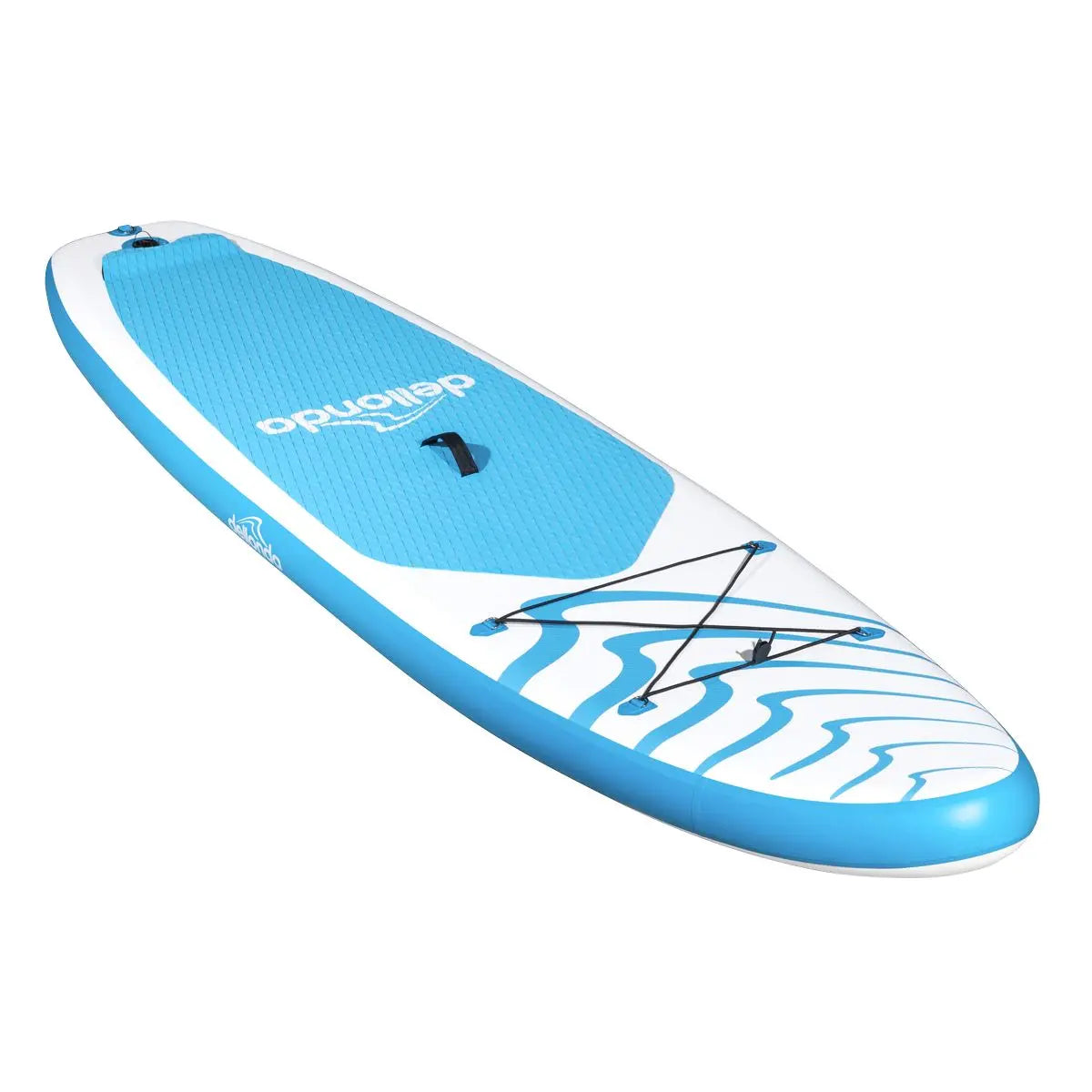 Dellonda Inflatable Stand Up Paddle Board 10'6" - Blue/White  White Rose Tools
