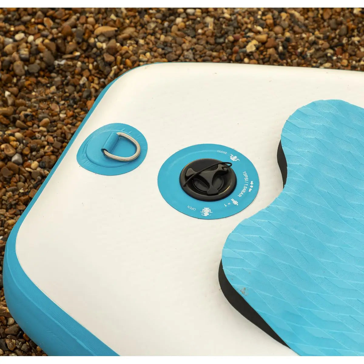 Dellonda Inflatable Stand Up Paddle Board 10'6" - Blue/White  White Rose Tools