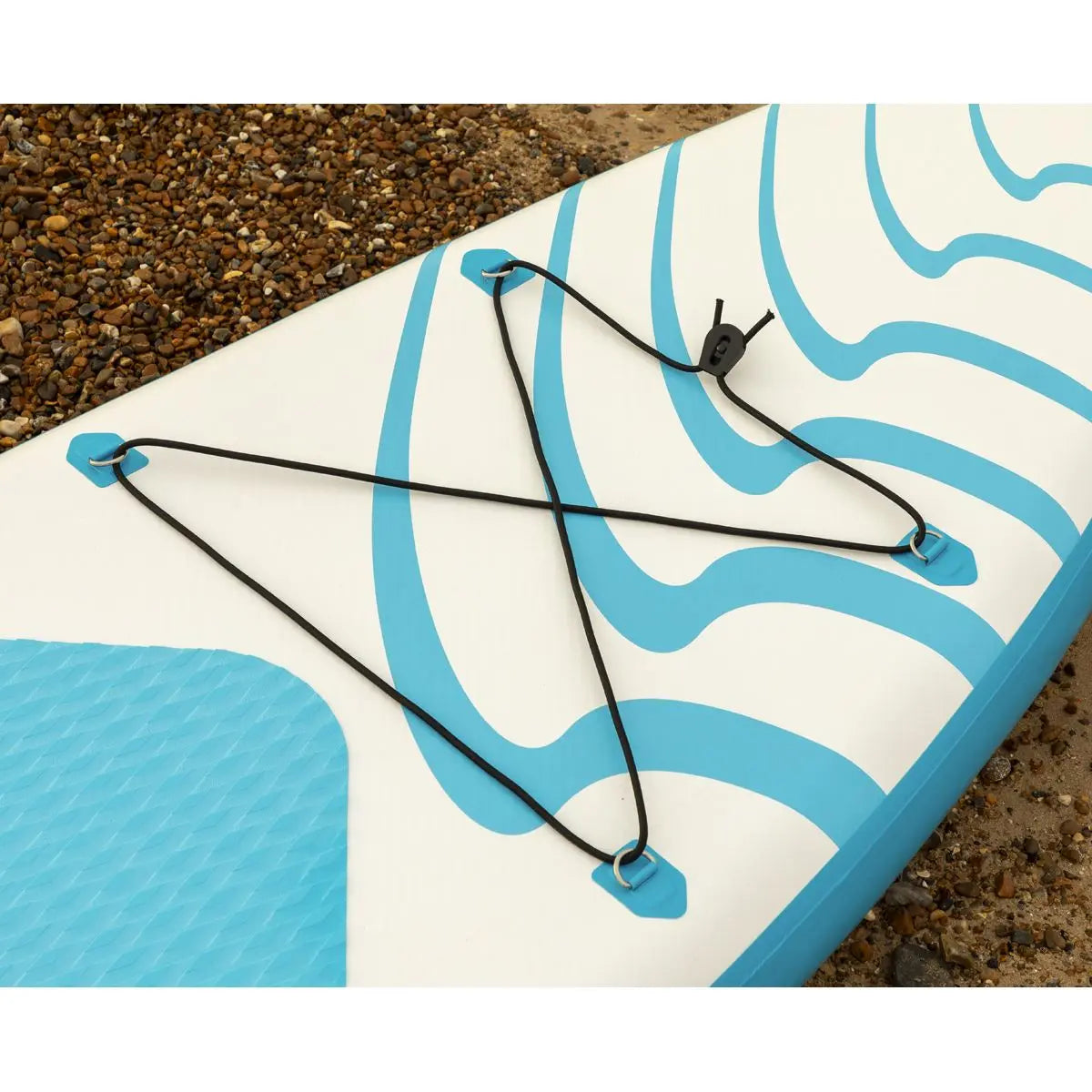 Dellonda Inflatable Stand Up Paddle Board 10'6" - Blue/White  White Rose Tools