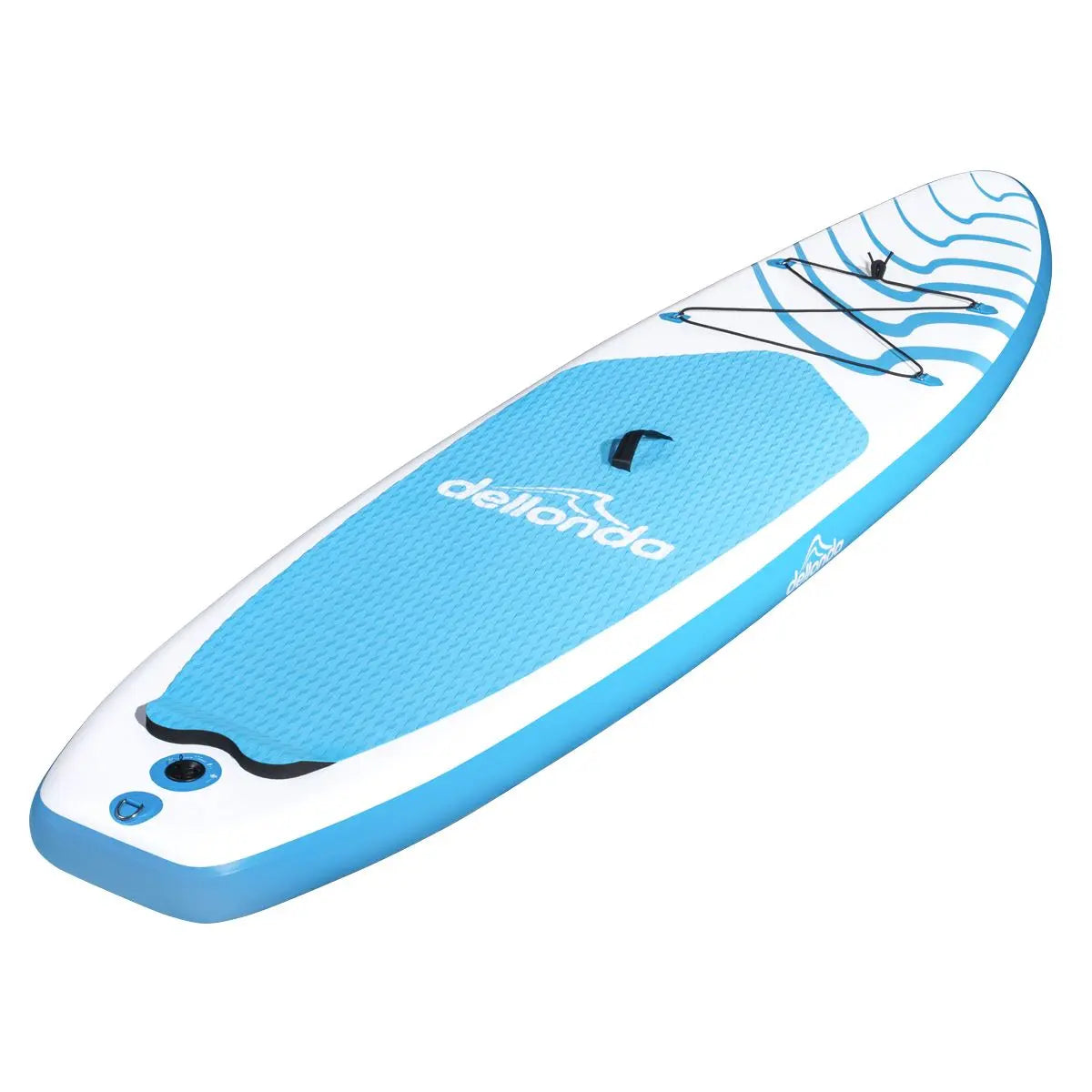 Dellonda Inflatable Stand Up Paddle Board 10'6" - Blue/White  White Rose Tools