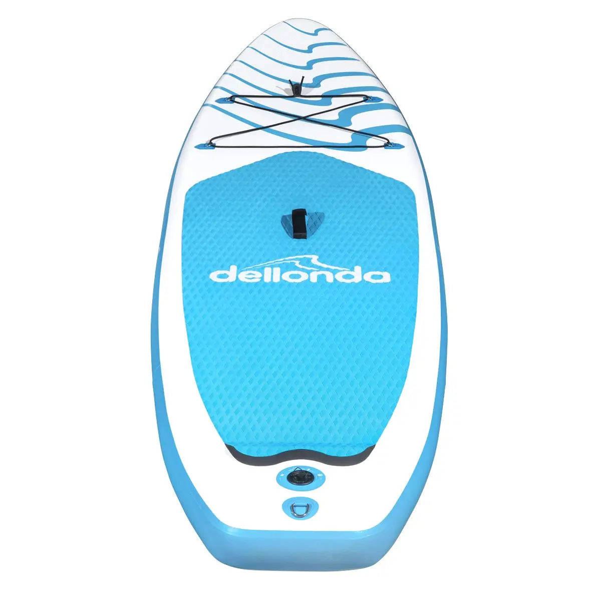 Dellonda Inflatable Stand Up Paddle Board 10'6" - Blue/White  White Rose Tools