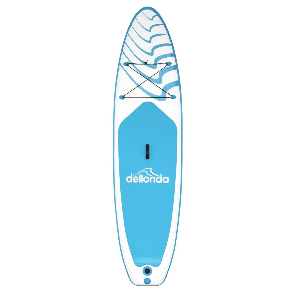 Dellonda Inflatable Stand Up Paddle Board 10'6" - Blue/White  White Rose Tools